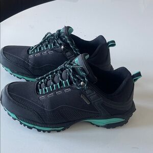 Black and Teal Athletic Shoes